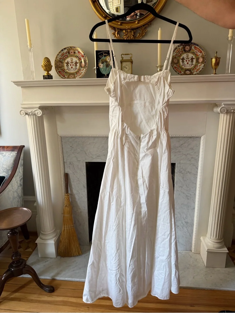 Abercrombie & Fitch White Maxi Slip Dress with Thin Straps - Picture 2 of 4